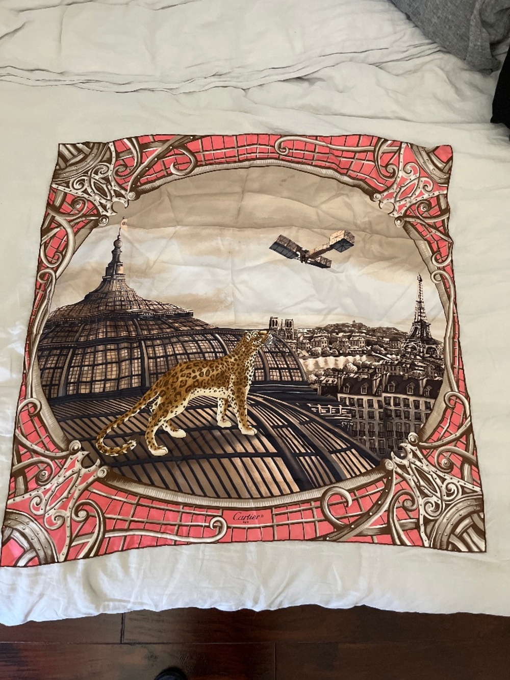 Cartier Huge Silk Scarf--see photos